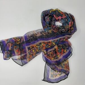 Sheer Colorful Scarf
